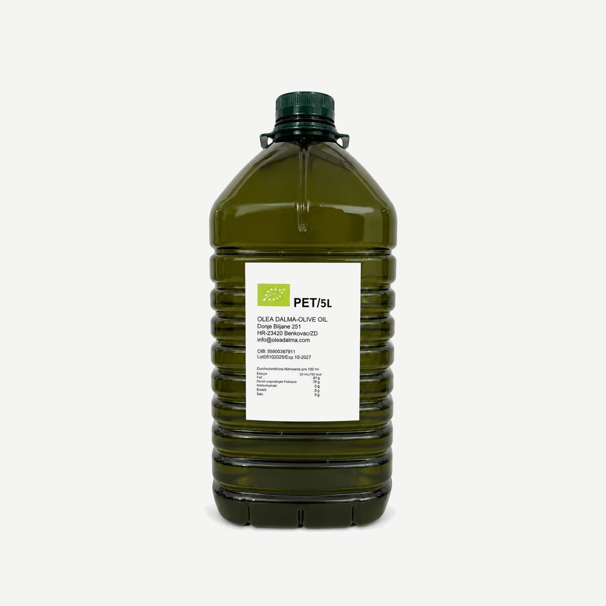 Natives Bio-Olivenöl Extra · 5 L PET